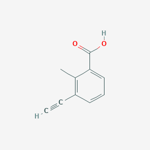 molecular formula C10H8O2 B8143319 3-Ethynyl-2-methylbenzoic acid 