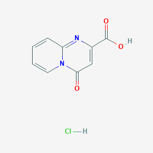 molecular formula C9H7ClN2O3 B8143368 4-Oxo-4H-pyrido[1,2-a]pyrimidine-2-carboxylic acid hydrochloride 