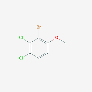molecular formula C7H5BrCl2O B8143376 2-Bromo-3,4-dichloro-1-methoxybenzene 
