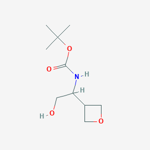 molecular formula C10H19NO4 B8143411 tert-Butyl (2-hydroxy-1-(oxetan-3-yl)ethyl)carbamate 