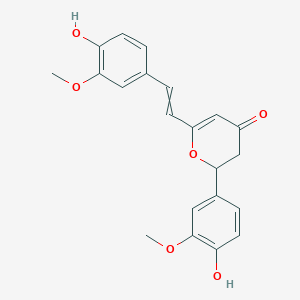 2-(4-Hydroxy-3-methoxyphenyl)-6-[2-(4-hydroxy-3-methoxyphenyl)ethenyl]-2,3-dihydropyran-4-one