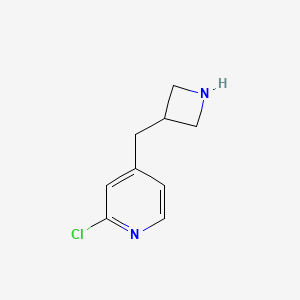 molecular formula C9H11ClN2 B8143484 4-(Azetidin-3-ylmethyl)-2-chloropyridine 