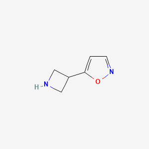 molecular formula C6H8N2O B8143513 5-(Azetidin-3-yl)isoxazole 