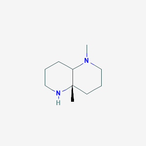 molecular formula C10H20N2 B8143514 (4aS)-1,4a-dimethyl-decahydro-1,5-naphthyridine 