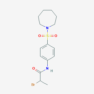 N-(4-(Azepan-1-ylsulfonyl)phenyl)-2-bromopropanamide