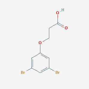 molecular formula C9H8Br2O3 B8143566 3-(3,5-Dibromophenoxy)propanoic acid 