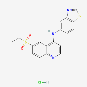 molecular formula C19H18ClN3O2S2 B8143567 Gsk-872盐酸盐 