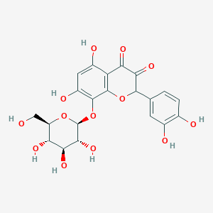 molecular formula C21H20O13 B8143573 2-(3,4-dihydroxyphenyl)-5,7-dihydroxy-8-[(2S,3R,4S,5S,6R)-3,4,5-trihydroxy-6-(hydroxymethyl)oxan-2-yl]oxychromene-3,4-dione 
