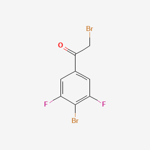 molecular formula C8H4Br2F2O B8143578 2,4'-Dibromo-3',5'-difluoroacetophenone 