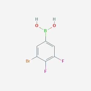 molecular formula C6H4BBrF2O2 B8143597 3-Bromo-4,5-difluorobenzeneboronic acid 