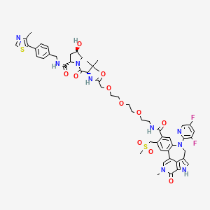 molecular formula C53H61F2N9O11S2 B8143643 PROTAC BRD4 Degrader-8 