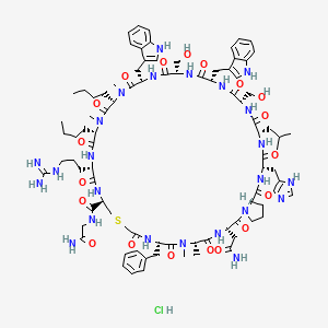 molecular formula C89H127ClN24O19S B8143718 BMSpep-57 (hydrochloride) 
