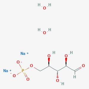 molecular formula C5H13Na2O10P B8143734 D-Ribose 5-phosphate disodium salt dihydrate 