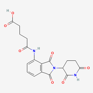 molecular formula C18H17N3O7 B8143752 Pomalidomide-amido-C3-COOH 