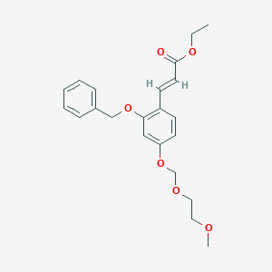 Ethyl (E)-3-(2-(benzyloxy)-4-((2-methoxyethoxy)methoxy)phenyl)acrylate