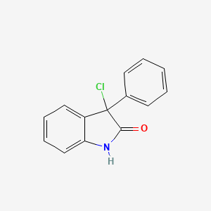 molecular formula C14H10ClNO B8143827 3-Chloro-3-phenylindoline-2-one 