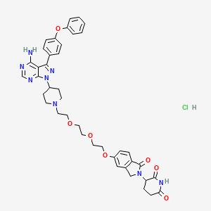 molecular formula C41H45ClN8O7 B8143839 SJF620 (hydrochloride) 
