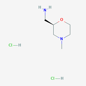 molecular formula C6H16Cl2N2O B8143852 (R)-(4-Methylmorpholin-2-yl)methanamine dihydrochloride 