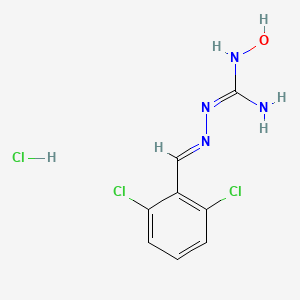 molecular formula C8H9Cl3N4O B8143876 3-((2,6-Dichlorophenyl)methylene)-N-hydroxycarbazamidine hydrochloride CAS No. 27818-21-9
