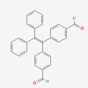 molecular formula C28H20O2 B8143922 4,4'-(2,2-Diphenylethene-1,1-diyl)dibenzaldehyde 