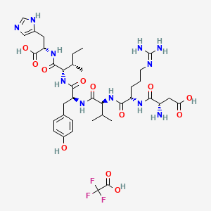 molecular formula C38H56F3N11O12 B8143941 Angiotensin I/II (1-6) (TFA) 