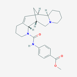 molecular formula C24H31N3O3 B8143961 methyl 4-[[(1R,2S,9R,10R)-3,15-diazatetracyclo[7.7.1.02,7.010,15]heptadec-7-ene-3-carbonyl]amino]benzoate 