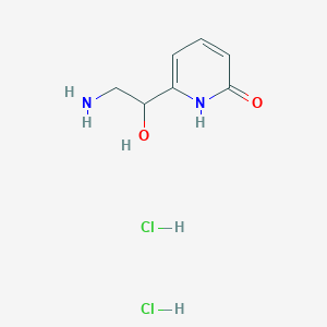 molecular formula C7H12Cl2N2O2 B8144010 6-(2-Amino-1-hydroxyethyl)pyridin-2-OL 2hcl 