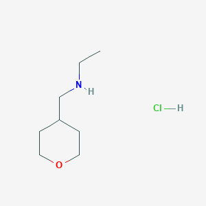 molecular formula C8H18ClNO B8144044 Ethyl-(tetrahydro-pyran-4-ylmethyl) amine hydrochloride 