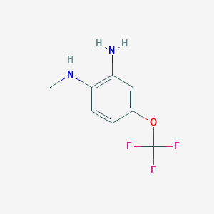 molecular formula C8H9F3N2O B8144056 N1-Methyl-4-(trifluoromethoxy)benzene-1,2-diamine 