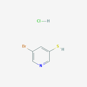 molecular formula C5H5BrClNS B8144069 5-Bromopyridine-3-thiol hydrochloride 