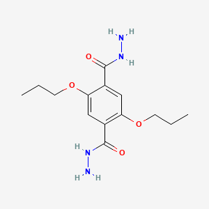 molecular formula C14H22N4O4 B8144118 2,5-二丙氧基对苯二甲酰肼 