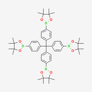 molecular formula C49H64B4O8 B8144146 Tetrakis(4-(4,4,5,5-tetramethyl-1,3,2-dioxaborolan-2-yl)phenyl)methane 