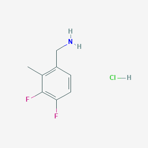 molecular formula C8H10ClF2N B8144162 (3,4-Difluoro-2-methylphenyl)methanamine hydrochloride 