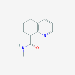 molecular formula C11H14N2O B8144214 N-Methyl-5,6,7,8-tetrahydroquinoline-8-carboxamide 