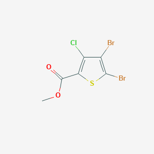 molecular formula C6H3Br2ClO2S B8144245 Methyl 4,5-dibromo-3-chlorothiophene-2-carboxylate 