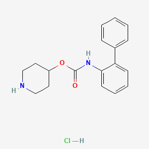 Piperidin-4-yl [1,1'-biphenyl]-2-ylcarbamate hydrochloride