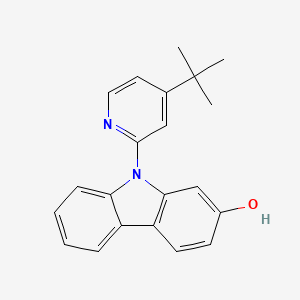 molecular formula C21H20N2O B8144285 9-(4-(tert-Butyl)pyridin-2-yl)-9H-carbazol-2-ol 