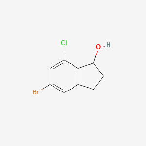 5-Bromo-7-chloro-2,3-dihydro-1H-inden-1-ol