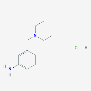molecular formula C11H19ClN2 B8144327 3-((Diethylamino)methyl)aniline hydrochloride 