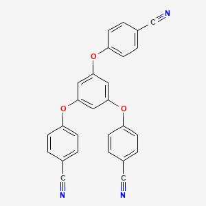 molecular formula C27H15N3O3 B8144357 4,4',4''-(Benzene-1,3,5-triyltris(oxy))tribenzonitrile 