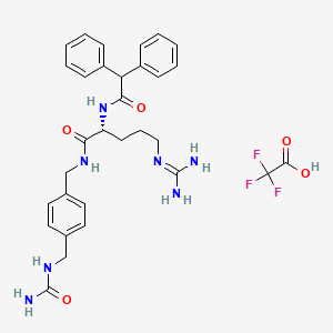 molecular formula C31H36F3N7O5 B8144450 Bibo 3304 trifluoroacetate CAS No. 217977-06-5