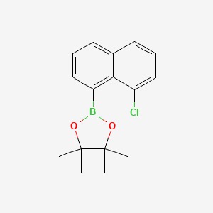 molecular formula C16H18BClO2 B8144477 2-(8-Chloronaphthalen-1-yl)-4,4,5,5-tetramethyl-1,3,2-dioxaborolane 