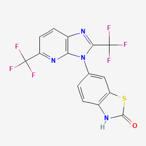 molecular formula C15H6F6N4OS B8144490 AMPA receptor modulator-2 