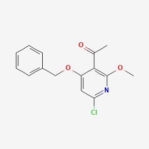 1-(4-(Benzyloxy)-6-chloro-2-methoxypyridin-3-yl)ethan-1-one