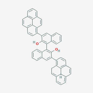 molecular formula C52H32O2 B8144566 (1R)-3,3'-Di(pyren-1-yl)-[1,1'-binaphthalene]-2,2'-diol 