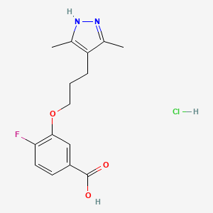 molecular formula C15H18ClFN2O3 B8144586 Acoramidis hydrochloride CAS No. 2242751-53-5