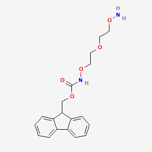 molecular formula C19H22N2O5 B8144601 Fmoc-aminooxy-PEG2-NH2 