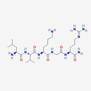 molecular formula C25H50N10O5 B8144613 GLP-1(32-36)amide 