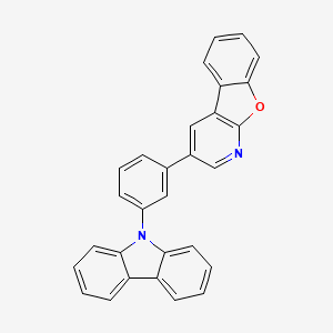 molecular formula C29H18N2O B8144620 3-(3-(9H-Carbazol-9-yl)phenyl)benzofuro[2,3-b]pyridine 