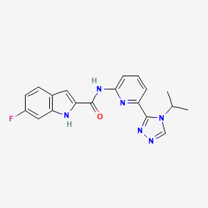 molecular formula C19H17FN6O B8144631 Ask1-IN-2 